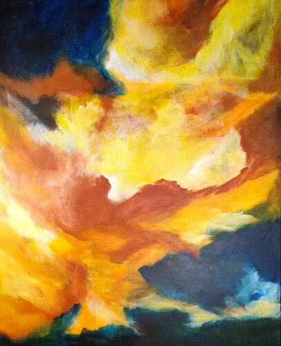 When the sky opens up von Danijela Kostic -The Power of the Mind Art, Malerei kaufen auf Singulart