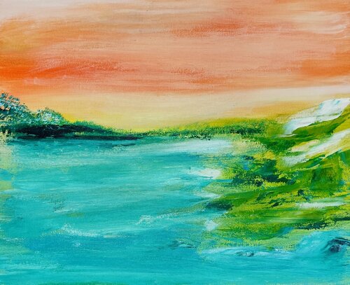 Sweden di Danijela Kostic -The Power of the Mind Art, Pittura in vendita su Singulart