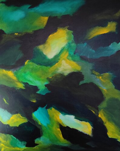 Emerald Ascension by Danijela Kostic -The Power of the Mind Art, Painting for Sale on Singulart