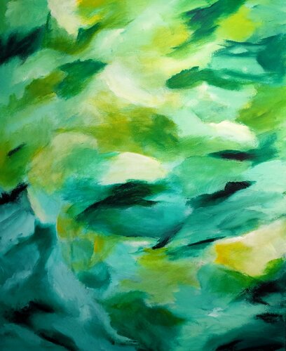 Emerald Sanctuary by Danijela Kostic -The Power of the Mind Art, Painting for Sale on Singulart