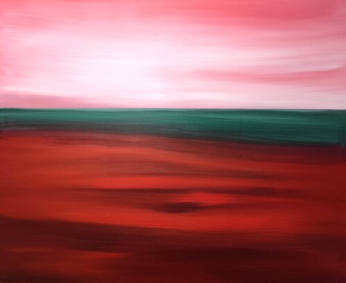 Crimson Sea von Danijela Kostic -The Power of the Mind Art, Malerei kaufen auf Singulart