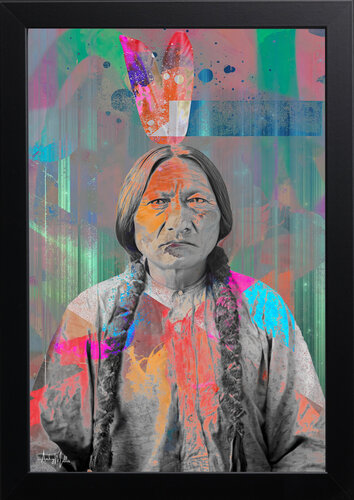 Sitting Bull de Andy Millis, Impresión a la venta en Singulart