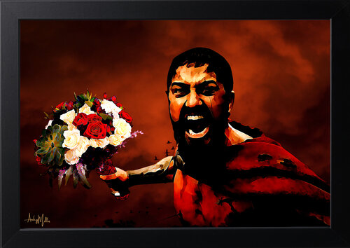 Flowers from a King van Andy Millis, Afdruk te koop op Singulart