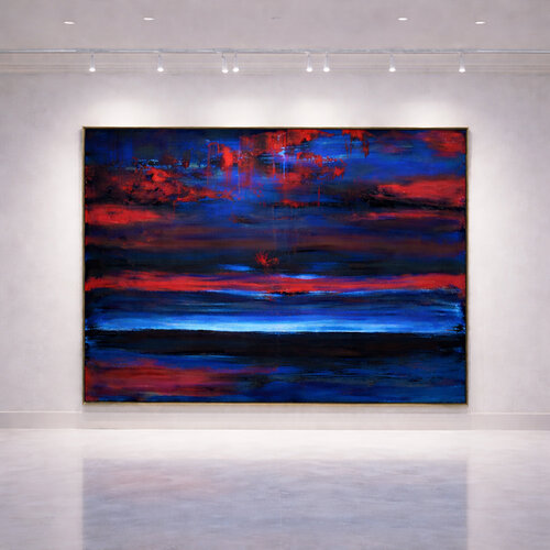 🌅 #EternalSunsetDreams ✨ van Annette Lucia Kattau, Schilderij te koop op Singulart