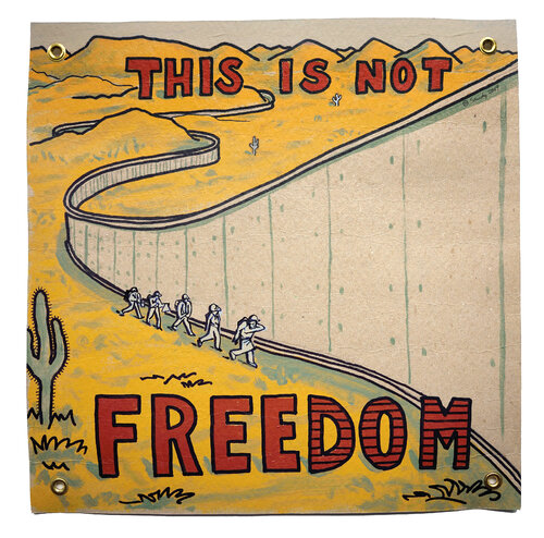 This Is Not Freedom von Sandy Sanders, Malerei kaufen auf Singulart