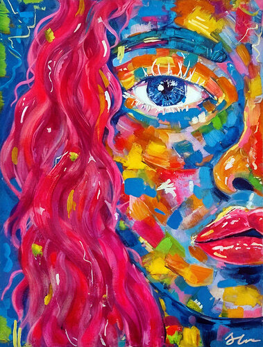 Electric Affair von Klaudia Sonas, Malerei kaufen auf Singulart