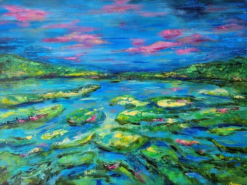 Love Floated Here Once di Klaudia Sonas, Pittura in vendita su Singulart