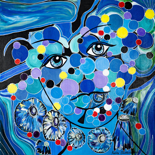 Pop Eyes von Katia Shuvalova, Malerei kaufen auf Singulart