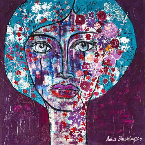 Mysterious woman von Katia Shuvalova, Malerei kaufen auf Singulart