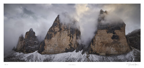 Tre Cime - Veiled by Ronald Mitterer, 写真 for Sale on Singulart