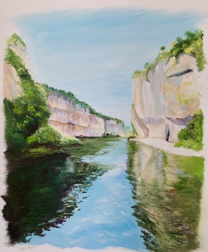 LES DETROITS au coeur des Gorges du Tarn de Gisèle Causse, Pintura a la venta en Singulart