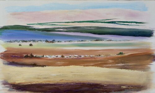 COULEURS DU CAUSSE MEJEAN À L'AUTOMNE von Gisèle Causse, Malerei kaufen auf Singulart