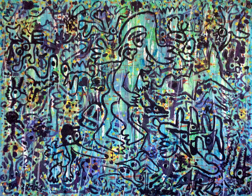 Un après-midi dans l'herbe by Ralf Altrieth, Painting for Sale on Singulart