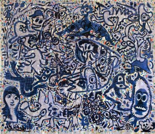 Le labyrinthe des rêves et des faits van Ralf Altrieth, Schilderij te koop op Singulart