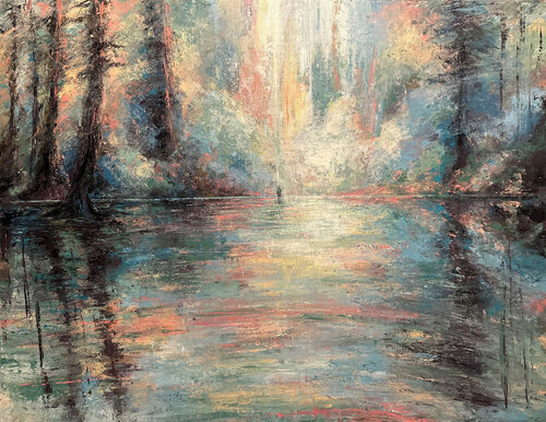 Crossing Through the Veil di Fabio Marinho, Pittura in vendita su Singulart