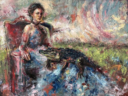 Taming the First Fire di Fabio Marinho, Pittura in vendita su Singulart