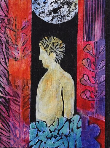 Moon in the Sky di Jeri Griffith, Pittura in vendita su Singulart