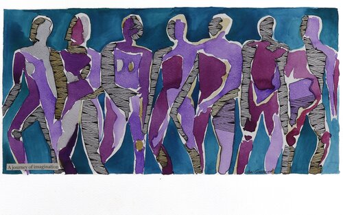 A Journey of Imagination di Jeri Griffith, Opera su carta in vendita su Singulart