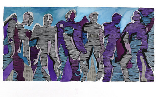 Space by Jeri Griffith, 종이 for Sale on Singulart