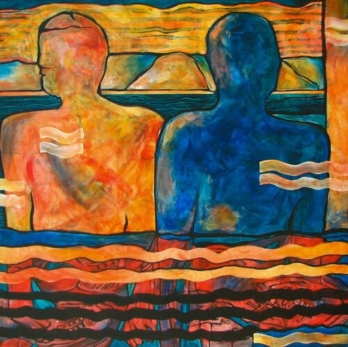 The Bathers von Jeri Griffith, Malerei kaufen auf Singulart