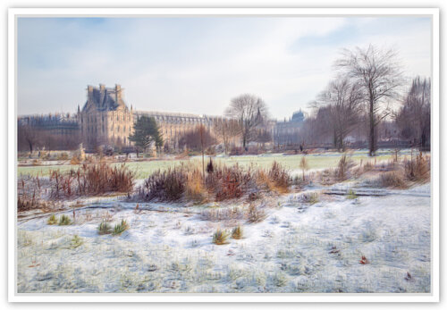 Après la neige, Jardin des Tuileries van Fan LI, Fotografie te koop op Singulart