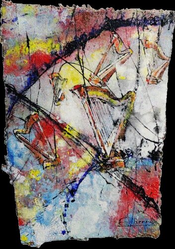 Dans un égouttement de harpe de Jean pierre Etienne, Pintura a la venta en Singulart