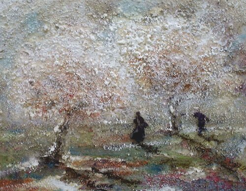 Arbres en fleurs de Jean pierre Etienne, Pintura a la venta en Singulart