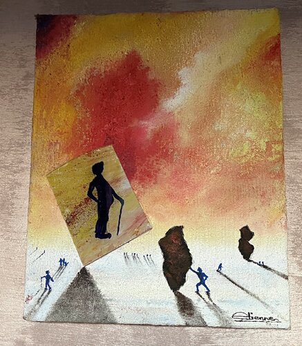 En attendant de Jean pierre Etienne, Pintura a la venta en Singulart