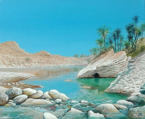 Comme la source di Mikel Richard, Pittura in vendita su Singulart