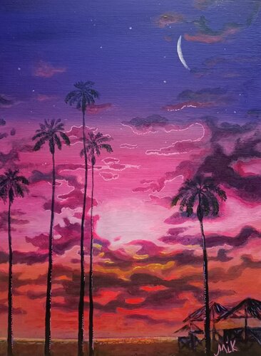 Nuit à Sorsogon by Mikel Richard, Painting for Sale on Singulart