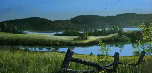 Un air champêtre di Mikel Richard, Pittura in vendita su Singulart