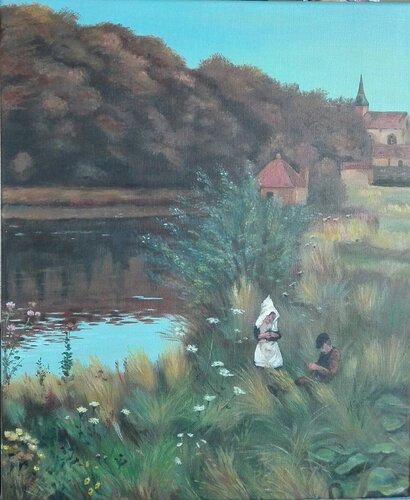 Un dimanche après-midi van Mikel Richard, Schilderij te koop op Singulart