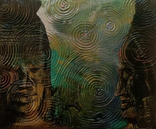 Les Géants d'Angkor von Mikel Richard, Malerei kaufen auf Singulart