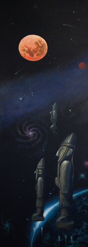 Les protecteurs by Mikel Richard, Painting for Sale on Singulart