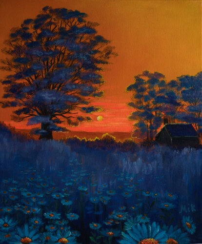 Fin de soirée by Mikel Richard, Painting for Sale on Singulart