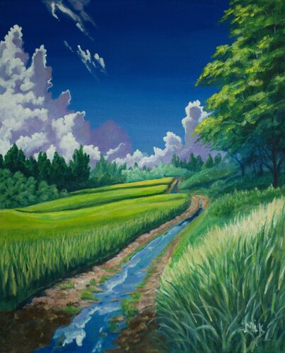 Mois de mai by Mikel Richard, Painting for Sale on Singulart