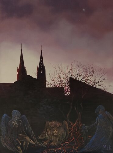 Saint-Pol-de-Léon de Mikel Richard, Pintura a la venta en Singulart