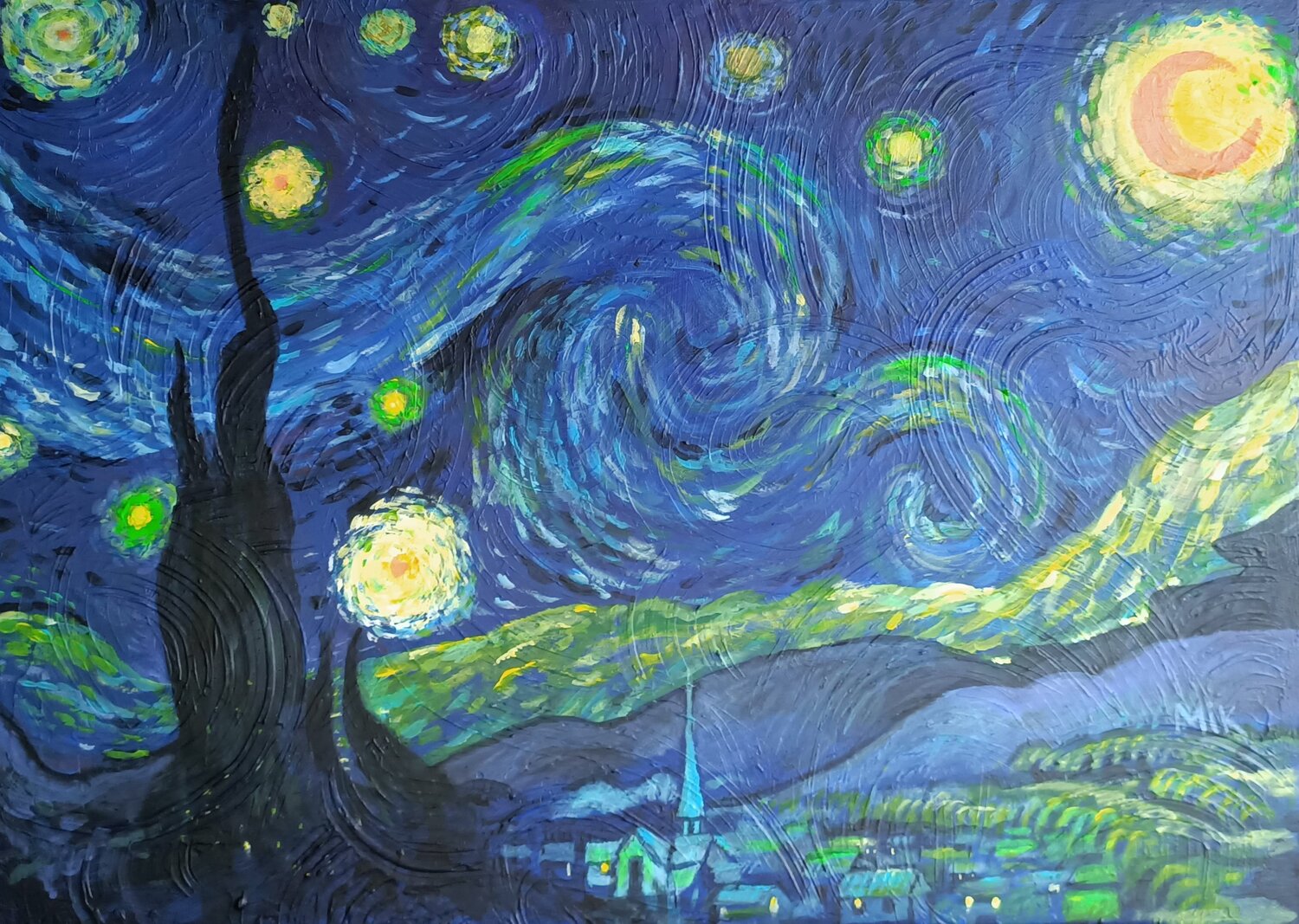 Abstrait Van Gogh Mikel Richard