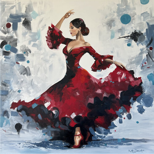 Spanish Dancer van Kathy Donachie, Schilderij te koop op Singulart