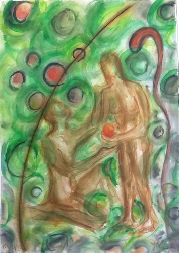 Die Entscheidung by Annachrista Kroll-Buchholz, Painting for Sale on Singulart