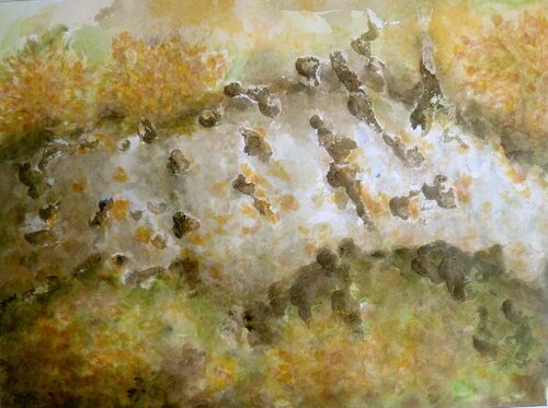 Zeit des Herbstes ; Am Bachlauf by Annachrista Kroll-Buchholz, Painting for Sale on Singulart