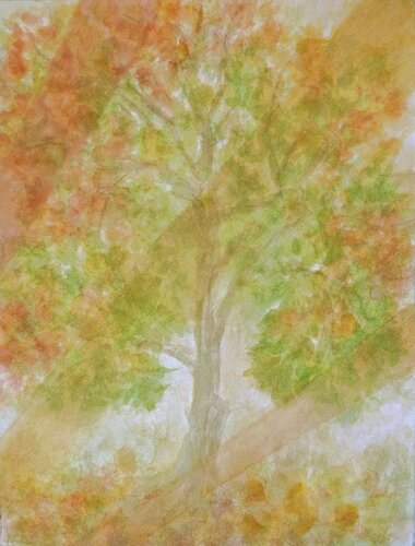 Zeit des Herbstes (X) by Annachrista Kroll-Buchholz, Work on Paper for Sale on Singulart