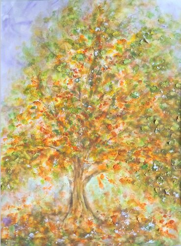 Zeit des Herbstes XI by Annachrista Kroll-Buchholz, Work on Paper for Sale on Singulart