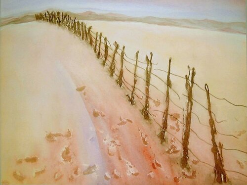 Verlassenes Land VI by Annachrista Kroll-Buchholz, Painting for Sale on Singulart
