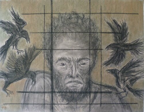 Gefängnis der Gedanken VIII par Annachrista Kroll-Buchholz, Œuvre sur papier en vente sur Singulart