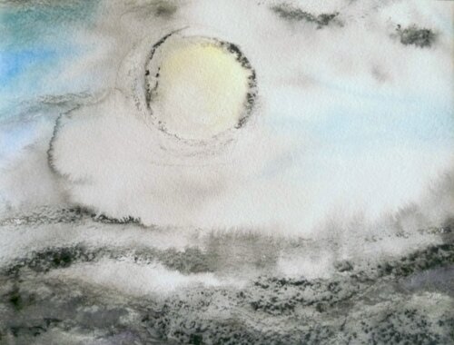 Frühnebel über dem Land by Annachrista Kroll-Buchholz, Painting for Sale on Singulart