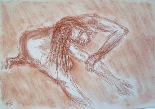 Bewegung (Studie I) by Annachrista Kroll-Buchholz, Painting for Sale on Singulart