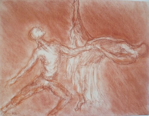 Bewegung (Studie II) van Annachrista Kroll-Buchholz, Schilderij te koop op Singulart