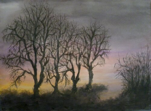 Im Abendlicht by Annachrista Kroll-Buchholz, Painting for Sale on Singulart