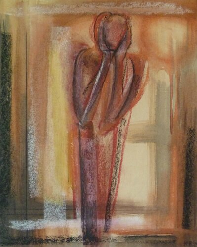 Angst IV by Annachrista Kroll-Buchholz, Painting for Sale on Singulart